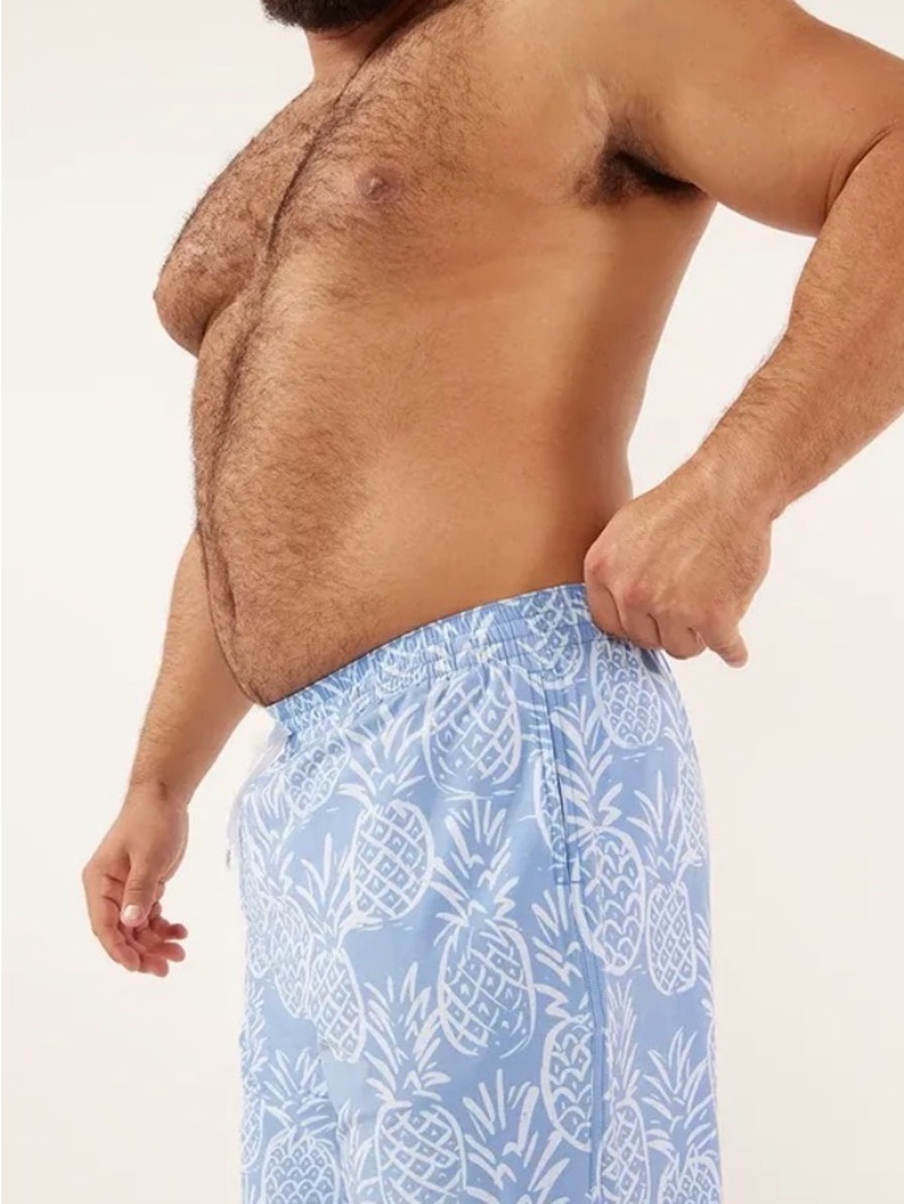 Chubbies The Thigh-napples Classic Swim Trunks Faded Blue Pineapple Men’s XXXL - Picture 10 of 10